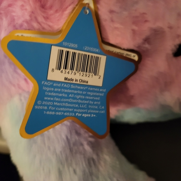 FAO Schwarz Glow Brights 17" Narwhal w/ Lights & Sound. Brand New with Tags. - Picture 8 of 14